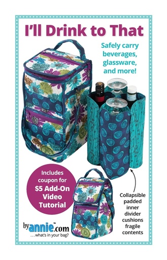 [PBA263] Paper Pattern - I'll Drink to That Pattern from ByAnnie Bags