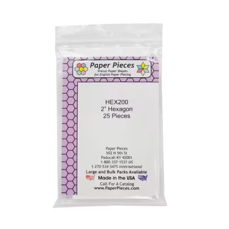 [HEX200] Paper Piece Hexagons Pack - 2in 25pc