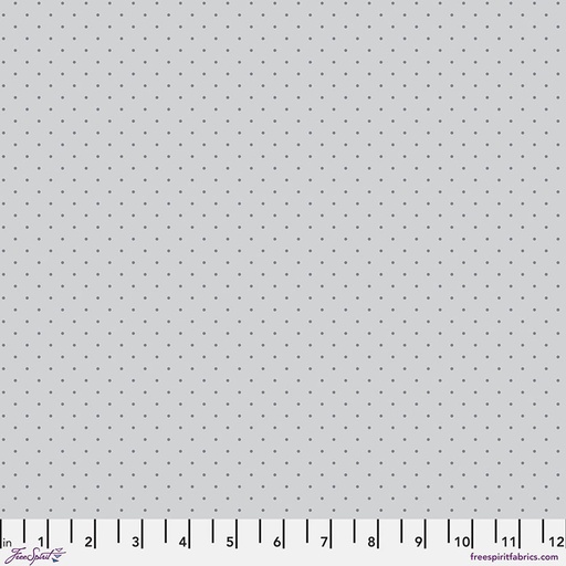 [PWTP185.FOG] True Colors Graywork by Tula Pink - Tiny Dots in Fog