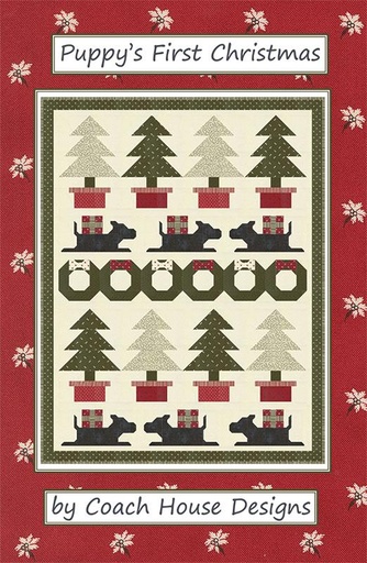 [CHD 2549] Paper Pattern - Puppy's First Christmas by Coach House Designs