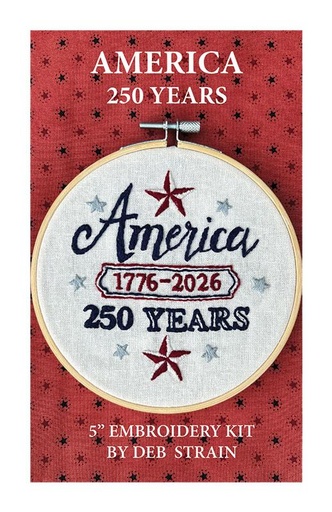[1606.00009] Embroidery Kit - America 250 Years by Deb Strain
