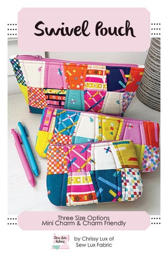 [SLF 2506] Paper Pattern - Swivel Pouch by Sew Lux Fabric