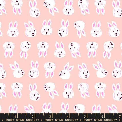 [RS2125 11] Hello Alice by Sarah Watts - Rushing Rabbit in Vintage Pink | Ruby Star Society