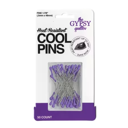 [TGQ074] The Gypsy Quilter Cool Pins 50ct - Gypsy Purple