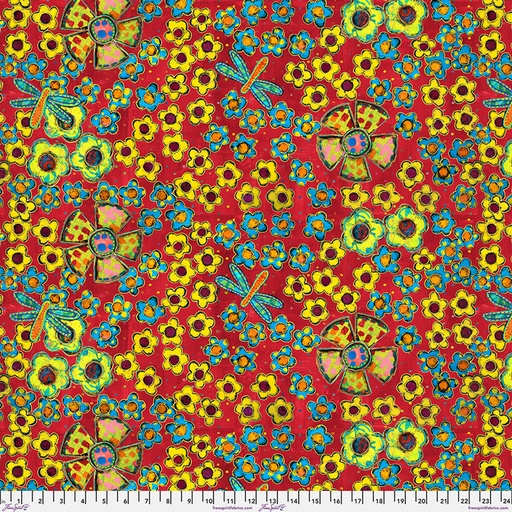 [PWSP113.MULTI] Dragonfly Dance by Sue Penn - Flower Field in Multi