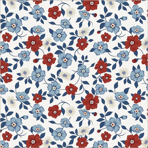 [54860-2] Front Porch by Allison Harris - Vining Blooms in Ivory