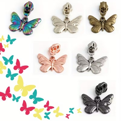 Zipper Slides #5 - Solid Butterfly 2 Pack