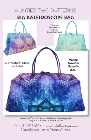 [AT664] Paper Pattern - Big Kaleidoscope Bag by Aunties Two Patterns