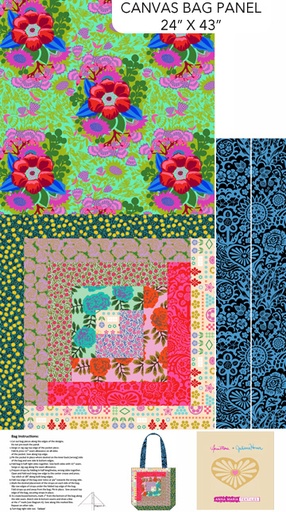 [CAMT03-10] Canvas Tote Bag Panel No. 1 by Anna Maria 24" x 43"