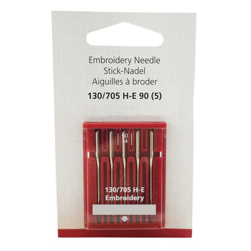 [036154.70.01] Bernina Embroidery Needles - Size 90/14 - 5pk