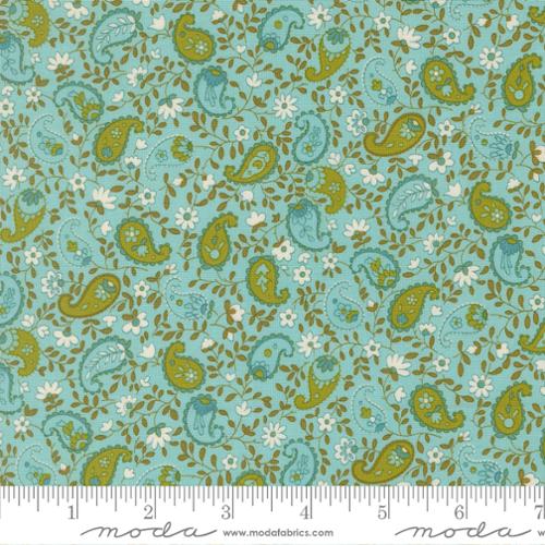 [33845 18] Happy Daze by Chloe's Closet - Peaceful Paisley in Aqua