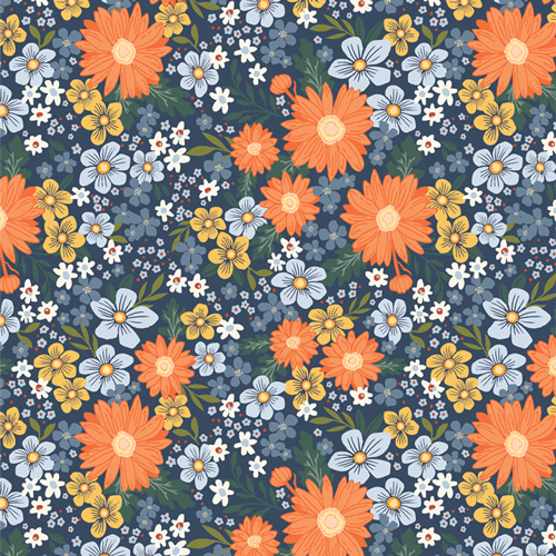 [HPC-64602] Happy Camper by Maureen Cracknell - Retro Blooms