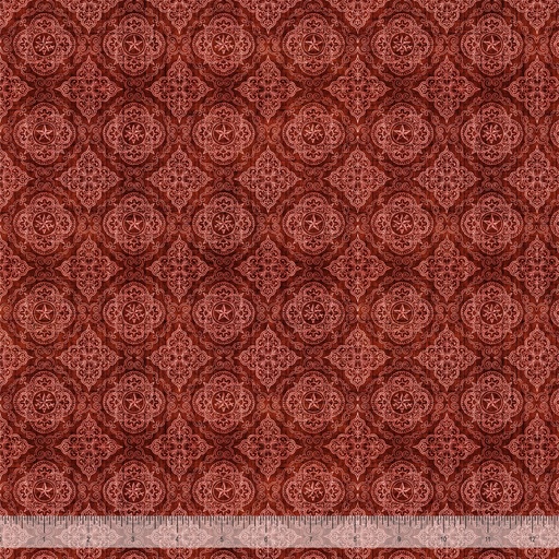 [31799 R] Pre-Sale Only - All Texas Shop Hop 2026 - Western Geo Medallions in Brick