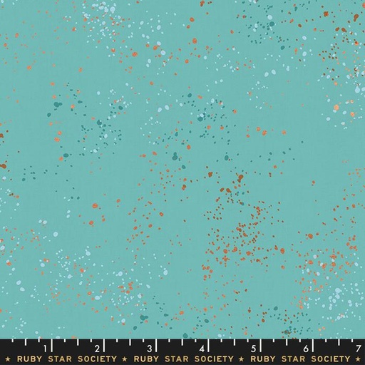 [RS5027 72M] Speckled by Rashida Coleman Hale - Metallic Turquoise