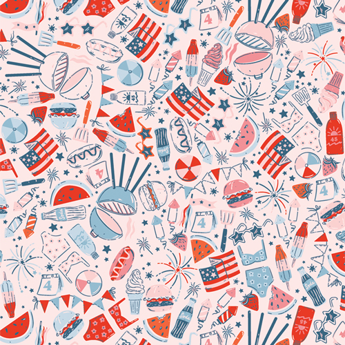 [BAM-47100] Bloomin' Americana by AGF Studios - Fourth of July