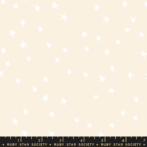[RS4109 65] Starry by Alexia Abegg - White on Natural