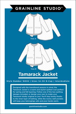 [GS16002-14] Paper Pattern - Tamarack Jacket 14-32 by Grainline Studio