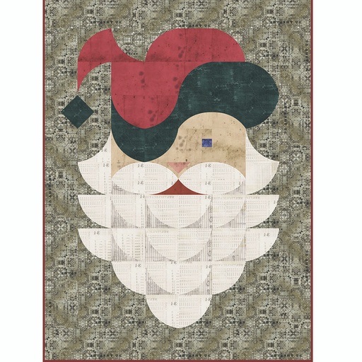 [KIT4QTTH.POSHSANTA] Wall Hanging Kit - Posh Santa by Sew Kind of Wonderful