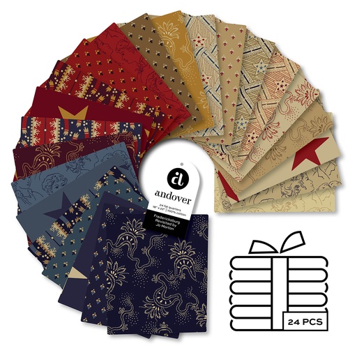 [FQ-FREDERICK-X] Fredericksburg Revisited by Jo Morton - 24 Piece Fat Quarter Bundle