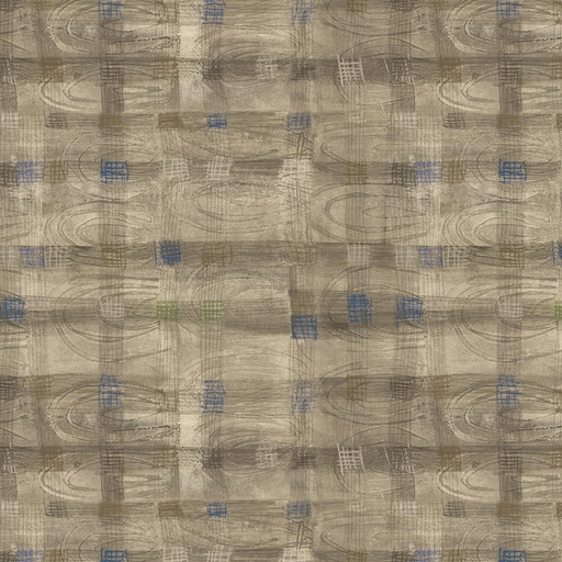 [54930D-18] The Plaid One by Marcia Derse - Oyster Flats Plaid in Oyster Flats