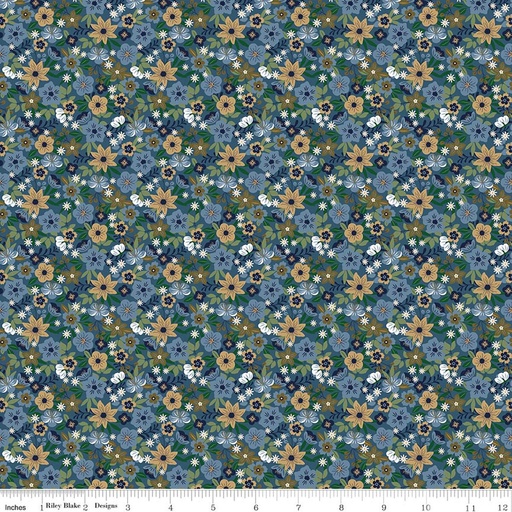[C17084-BLUEBERRY] A Spoonful of Sugar by Jennifer Long - Park Garden in Blueberry