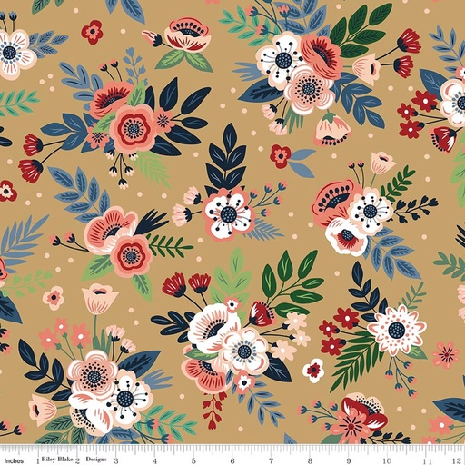 [C17081-SUNRISE] A Spoonful of Sugar by Jennifer Long - Floral in Sunrise