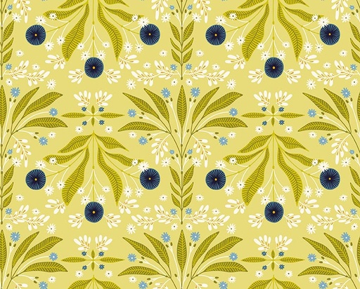 [31525-H] Serenade by Ink & Arrow - Floral Burst in Chartreuse