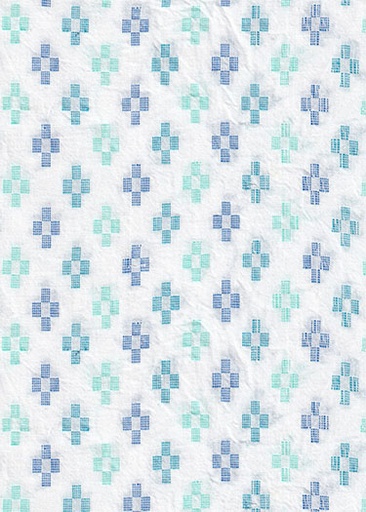 [W91103-40] Intervals by Ghazal Razavi - Floral in Sea Glass