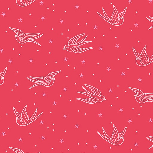 [A-10218-R] Perfect Day by Libs Elliott - Swallows in Red