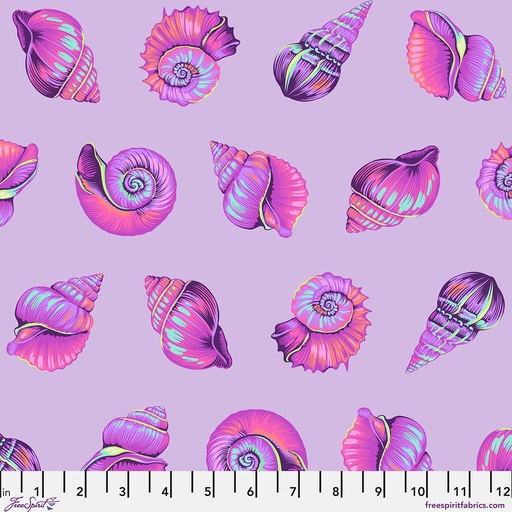 [PWTP266.ULTRAVIOLET] Floral Reef by Tula Pink - Lil Shelly in Ultraviolet
