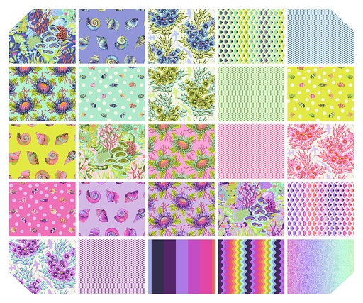 [FB18MCTP.FLORAL] Floral Reef by Tula Pink - Mini Charm Pack