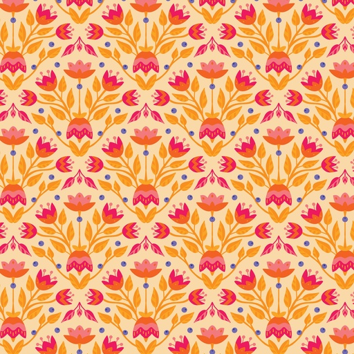 [229125] Blooming Garden by Cloud9 - Full Bloom in Pale Orange