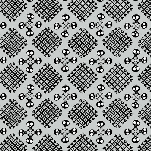 [229177] Dem Bones by Cloud9 Sarah Watson - Checker Bone in Gray