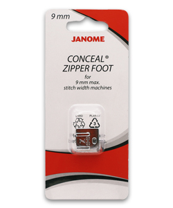 [202144009] Janome Concealed Zipper Foot 9mm