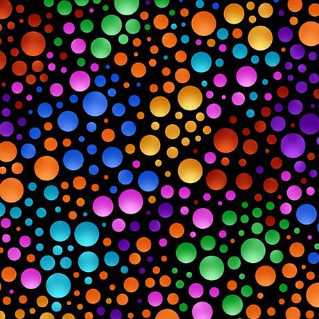 [26374JX] Carnivale by Debi Payne - Dots in Black