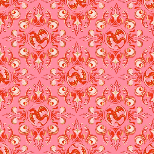 [RS2136 12M] Fireglow by Sarah Watts - Emblem in Dark Ruby