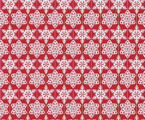 [AMT162-25C] Cozy Christmas by Anna Maria Parry - Paperflakes in Red Hot