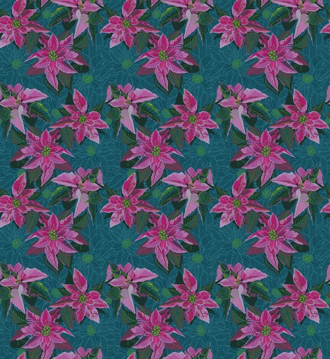 [AMT166-74L] Cozy Christmas by Anna Maria Parry - Poinsettia in Flourish