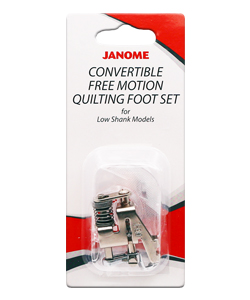 [202002004] Janome Convertible Free Motion Quilting Foot Set for Low Shank