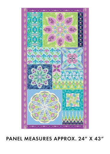 [1722299B] Twilight Serenade by Amanda Murphy - Ruler Panel in Multi 24" x 43"