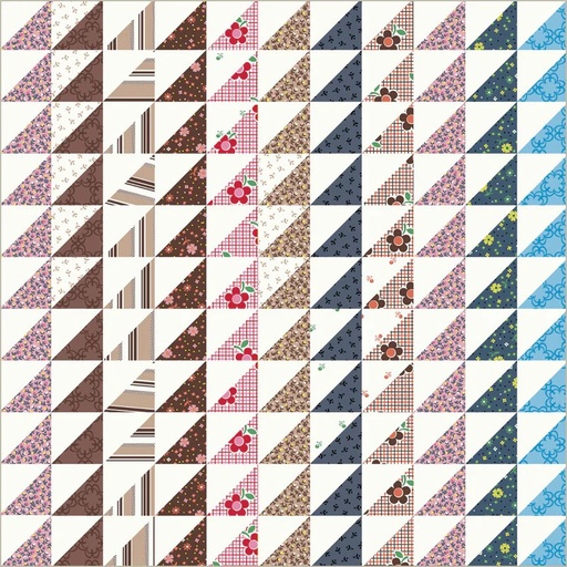 [53030D-1] Made Easy by Denyse Schmidt - Triangle Stripe Cheater in Ivory
