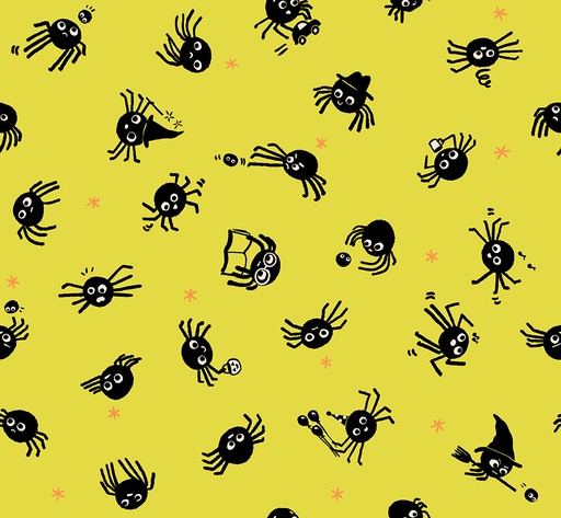 [RS5191 12] Freaky Familiars by Ruby Star Society - Spider Sense in Citron