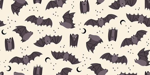 [RS5194 11] Freaky Familiars by Ruby Star Society - Fat Bats in Natural