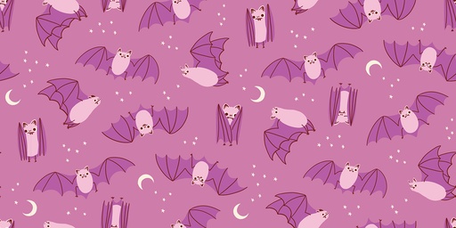 [RS5194 13] Freaky Familiars by Ruby Star Society - Fat Bats in Heliotrope