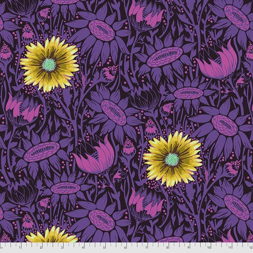 [PWAH164.PLUM] Made My Day by Anna Maria Horner - Coreopsis in Plum