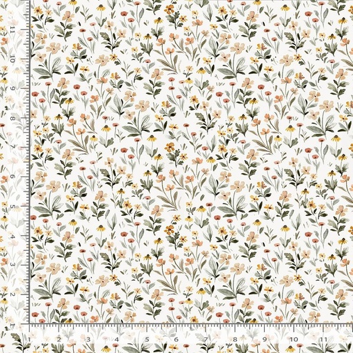 [STELLA-DCJ3460 CREAM] Fall in Love by Clara Jean Design - Flower Power in Cream
