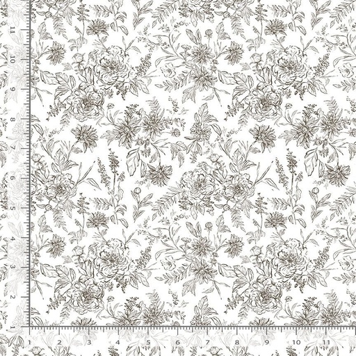 [STELLA-DCJ3466 WHITE] Fall in Love by Clara Jean Design - Gracefull Blossoms in White