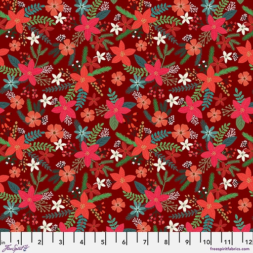 [PWMC115.XBERRY] Christmas Pets by Mia Charro - Christmas Foliage in Berry
