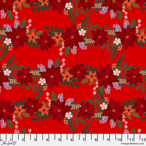 [PWMC111.XRED] Christmas Pets by Mia Charro - Christmas Lace in Red