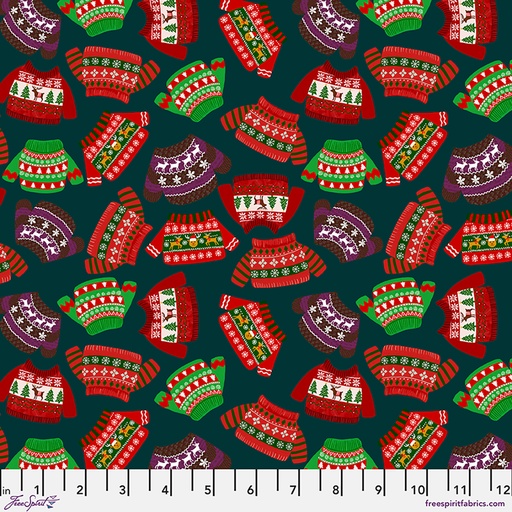 [PWMC110.XSPRUCE] Christmas Pets by Mia Charro - Holly Sweaters in Spruce